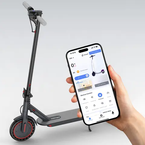 Ladped Electric Scooter-350W Motor, 19 MPH, 16-MileRange, Foldable, App-Controlled, 8.5" Puncture-Proof Tires【LP80】