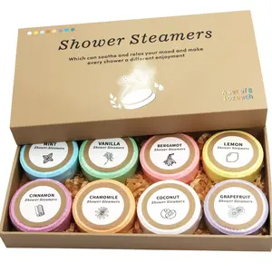 Shower Steamers 8-Pack, Shower Bombs Gift Set for Women, Essential Oils for Home Spa, Self Care & Relaxation, Perfect for Valentines Day & Birthdays, Shower Products