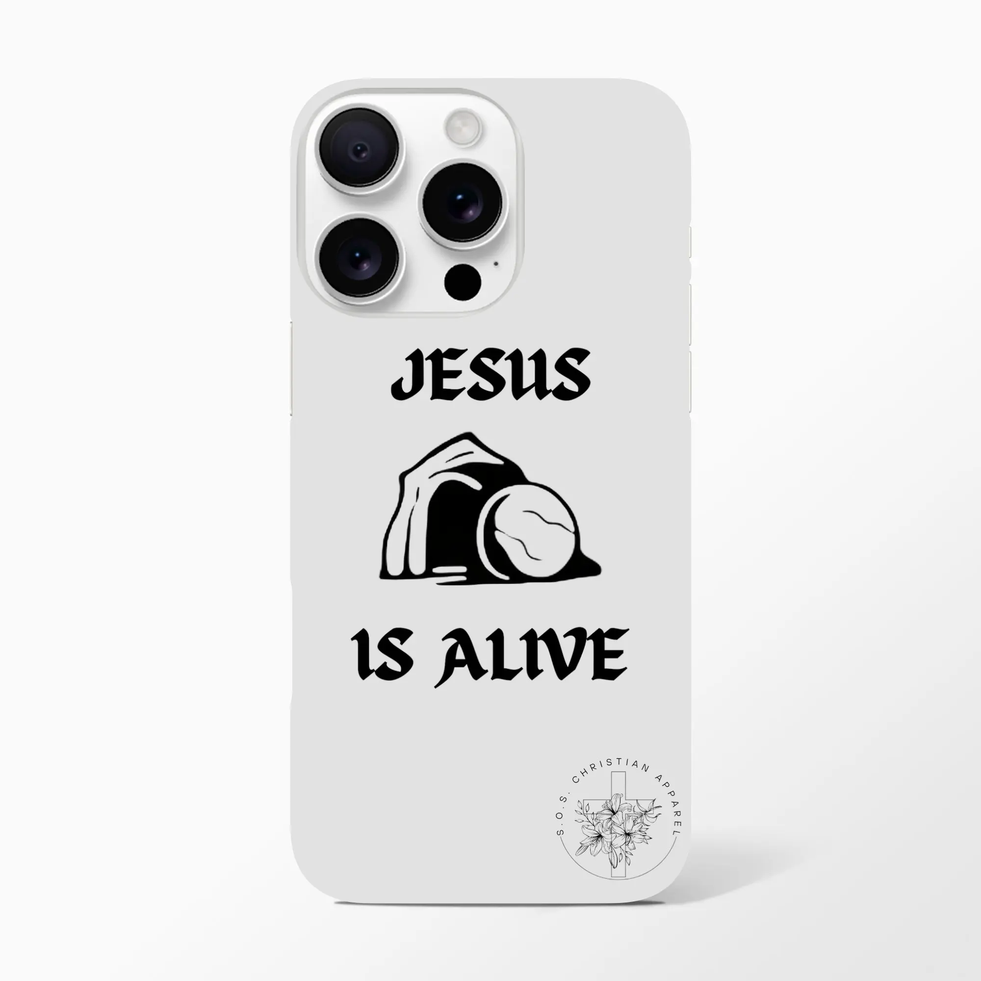 Jesus is Alive Slim Wrap iPhone Protect Cover - Wireless On-Demand Print Phone Accessory for iPhone Devices