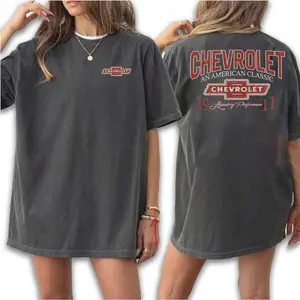 Chevrolet An American Accessories 2 Side T-Shirt Sweatshirt Hoodie Unisex Design Shirt Retro casual Multicolor American Automotive Apparel streetwear