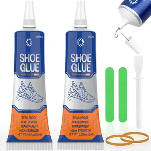 Shoe Glue Sole Repair Kit, Heavy Duty Shoe Adhesive, , Flexible, Clear-Drying for Sneakers, Boots, Leather, Rubber, Canvas and More - Dries Within 24 Hrs
