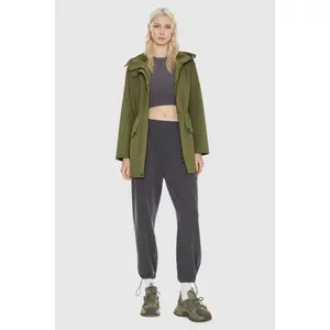 Orolay Military Anorak Jacket Zip-Up Windbreaker Active Hooded