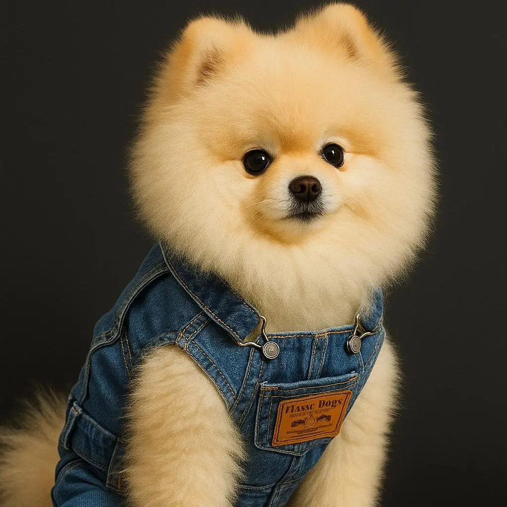 Trendy Pet Denim Jumpsuit Outfit for Stylish Dogs & Cats Comfortable & Durable Design