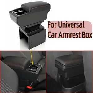 Double Layer Car Armrest Organizer, Ergonomic Design, Durable Plastic Material, Soft Fill, Fits Most Vehicles, Travel Essential, Universal Armrest