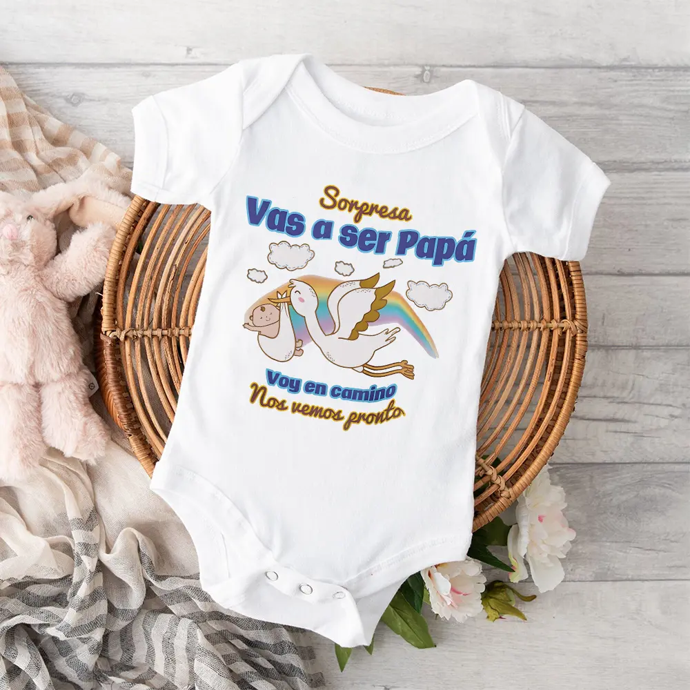 Pregnancy Announcement Baby Bodysuit, Soft 100% Cotton Long Sleeve Romper for Newborns, All-Season Baby Clothes, Baby Boy Clothes