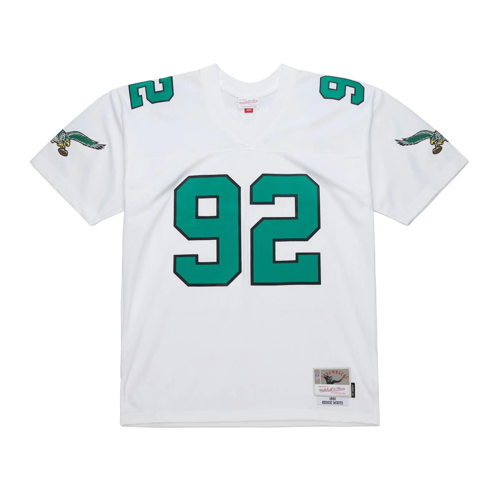 Men's Reggie White Philadelphia Eagles 1990 Legacy Player Jersey NFL Throwback Mitchell & Ness