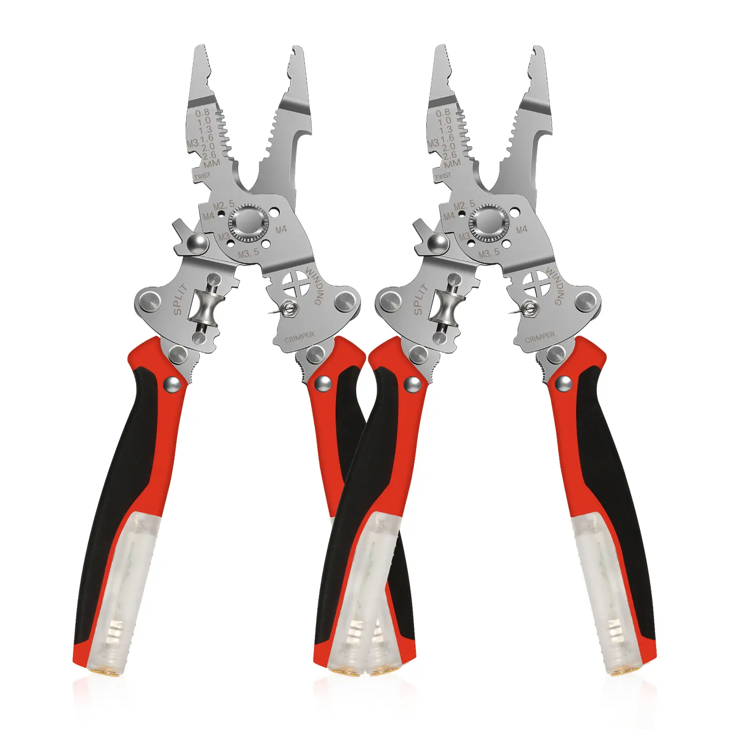 2026 New Heavy-Duty Electrical Pliers - Wire Cutter, Wire Stripper, 12-250V Voltage Tester with Alarm, Specialty Hand Tool for Professionals and Home Use