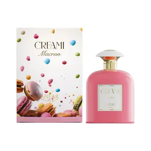 Anfar Creami Macron - Perfume for Women - Sweet Gourmand Fragrance - Opens with Espresso, Cappuccino, and Cocoa - Long Lasting Scent - 3.4 oz