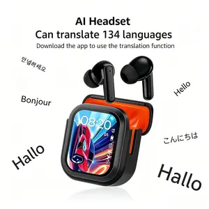 2026 Wireless Translator Earbuds – 134 Languages, LED Display, 40H Battery. Noise Cancelling HD Calls. Lightweight. Hi-Fi Sound. Best Tech Gift for Travelers Men Women