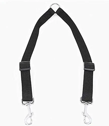 Double Dog Leash Coupler — Adjustable