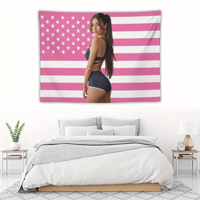 [Madison Beer Flag] Madison Beer Flag Wall Hanging |     Perfect for Bedroom, Living Room, Dormitory Decoration - Independence Day