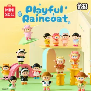 MINISO YUUNA Innocent Raincoat Series Icon Box Figurine Mystery Box, Merch, Suitable For Car & Desktop Decor,Adorable Figurine for Collectors,Great Gift #Summervibes