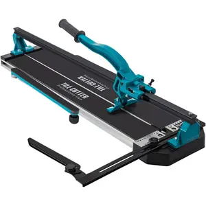 fathersdaygift VEVOR Tile Cutter, 48 Inch Manual Tile Cutter, Tile Cutter Tools with Single Rail Double Brackets, 3/5 in Cap with Precise Laser Guide, Snap Tile Cutter for Precision Cutting Porcelain Tiles Industr