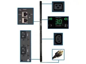 Tripp Lite Single-Phase Switched PDU with LX Platform Interface, 208 - 240 V Outlets