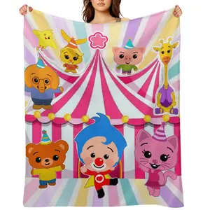 El Payaso Plim Plim Soft Funny Throw Blanket Flannel Fleece - Cozy Fuzzy Plush Comfy All-Season Sofa Bedroom Dorm Couch Office Car Travel Home Bedding,Comfortable Movie Decor Blanket Men Women Boys Girls Halloween Birthday Fan GiftsD910-397