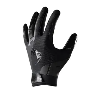 Venum Elite Football Gloves - Black/Black