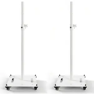 5Core Speaker Stand 2Pc Heavy Duty Adjustable Height 61" DJ PA Stands 35mm Mount 100Lb Capacity