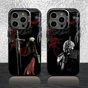 Dante D-Devil M-May Cry D-DMC2 Phone Case For iPhone 17 Air 16 15 14 13 12 11 Pro Max Plus,Mini,SE Black Matte Shockproof Cover