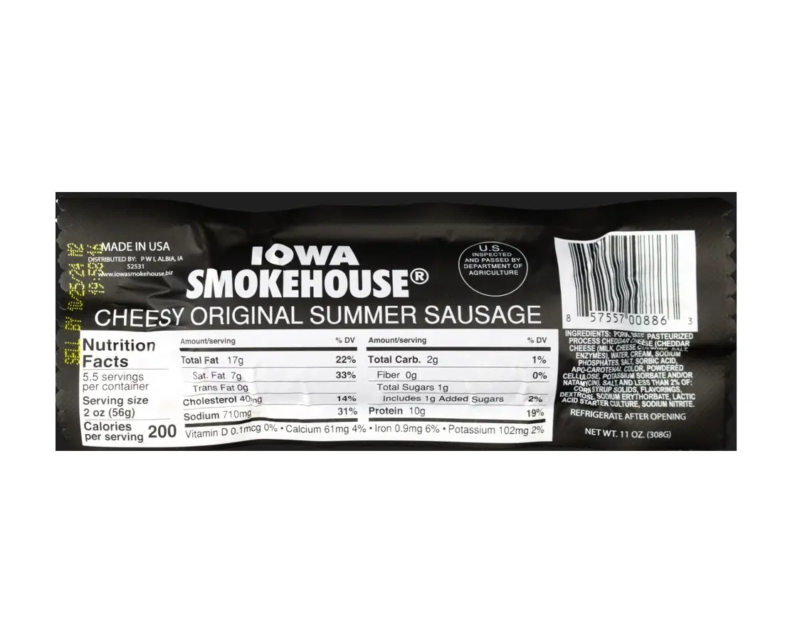 11 oz Summer Sausage Cheesy Original