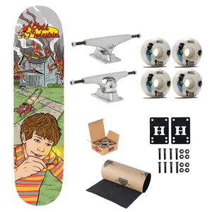 World Industries Skateboard Klemme House Fire 8.25" Krux, Independent, Sml Upgrade