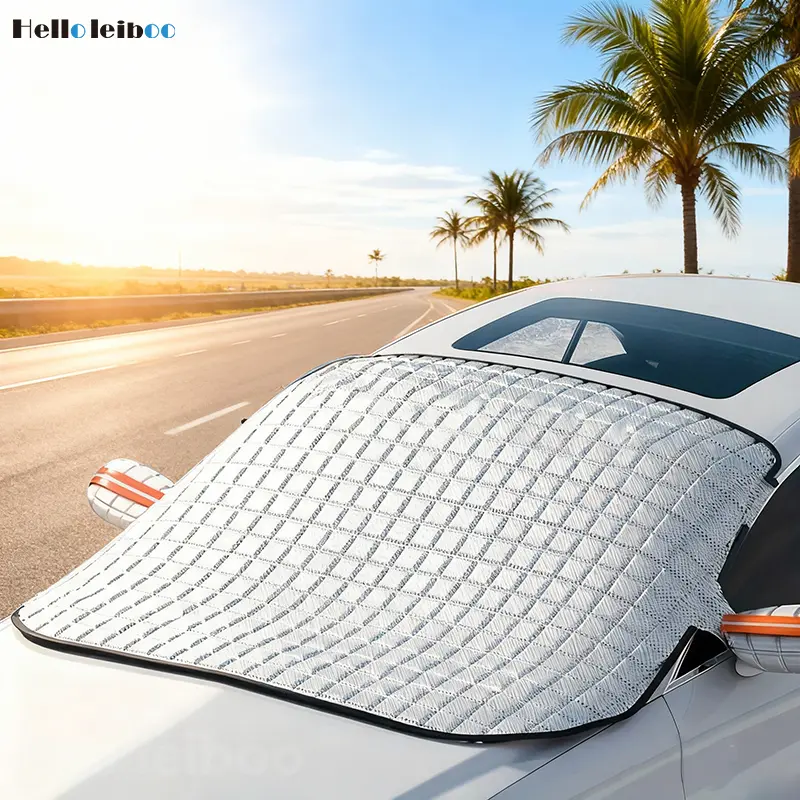 【DealsForYouDays】Universal All-Season Car Windshield Snow Cover & Sun Shade,  Winter Dust Rain Ice Frost Guard Protector, Suitable for Car Winter Protection Snow & Summer sunshade (48''X64'')