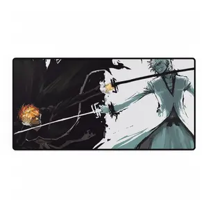 Anime Inspired Mouse Pad, Bleach Design, Ichigo vs Ichigo Playmat, MTG TCG Gamer Accessories, Gaming Mouse Pad, Manga