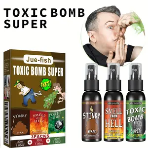 3 packs Multi-piece Stylish Fart Spray Toy, Spoof Stinky Entertainment And Poo-smelling Prison Bombs, Perfect For Parties, Parties Christmas, April Fools' Gifts, Tri-color Optional