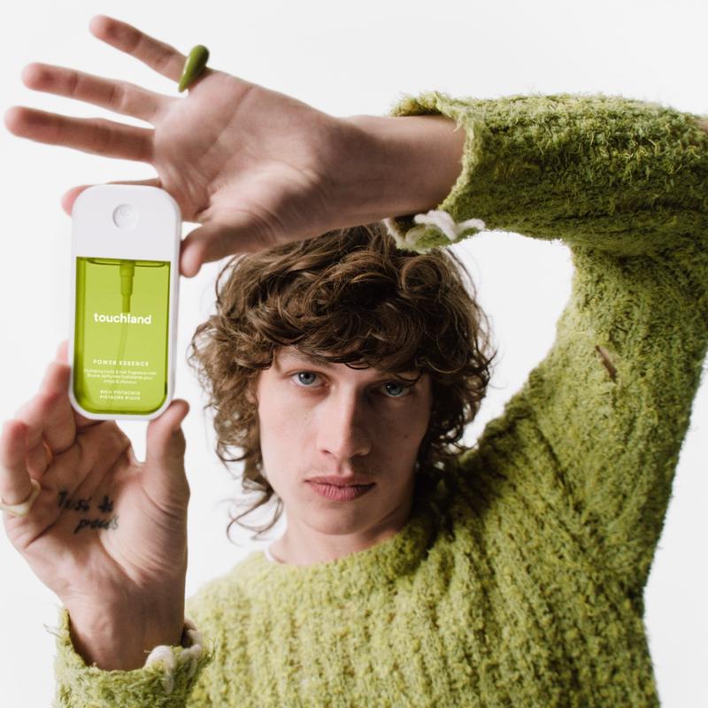 Touchland Golden Amber Power Essence Body & Hair Fragrance Mist, Skincare-Infused Fragrance, Layerable Scents