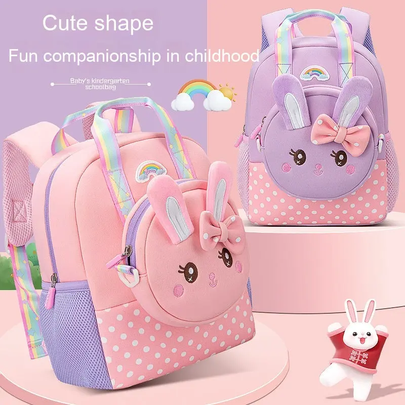 Cute Unisex Fashion Cartoon Backpack, Functional Daily-Use Luggage Bag for School