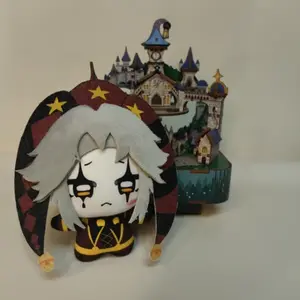 New The Freak Circus Plush Jester Pierrothe Harlequin Pierrot Stuffed Doll Anime Game Peripherals Plushie Pendant Kids Birthday Christmas Gift