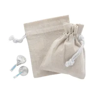 DIY Mini Canvas Drawstring Bags - 12 Pc.