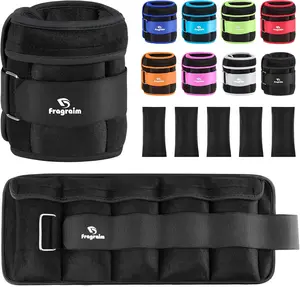 Adjustable Ankle Weights 1-3/4/5/6/8/10/12/15/20 LBS Pair with Removable Weight for Jogging, Gymnastics, Aerobics, Physical Therapy Fragraim
