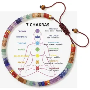 Chakra Bracelets for Women Crystalsand Healing Stones Crystal Bracelet HealingBracelet for Woman Spiritual Bracelets for WomanAnxiety 7 Chakras Healing Crystals MeditationRelax Anxiety,Valentine's Day Mother's DayAnniversary Birthday Gift