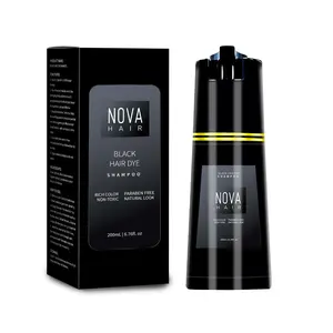 【Original】Nova Hair Dye Shampoo,Plant herbs Instant Dye Shampoo Easy,and Safe Hair Color Haircare christmas  Natural Look Cover Grays Effortless Transformation Dark Brown Cleanser Conditioner Cleansing Traditional Gentle Peroxide Repair Salon