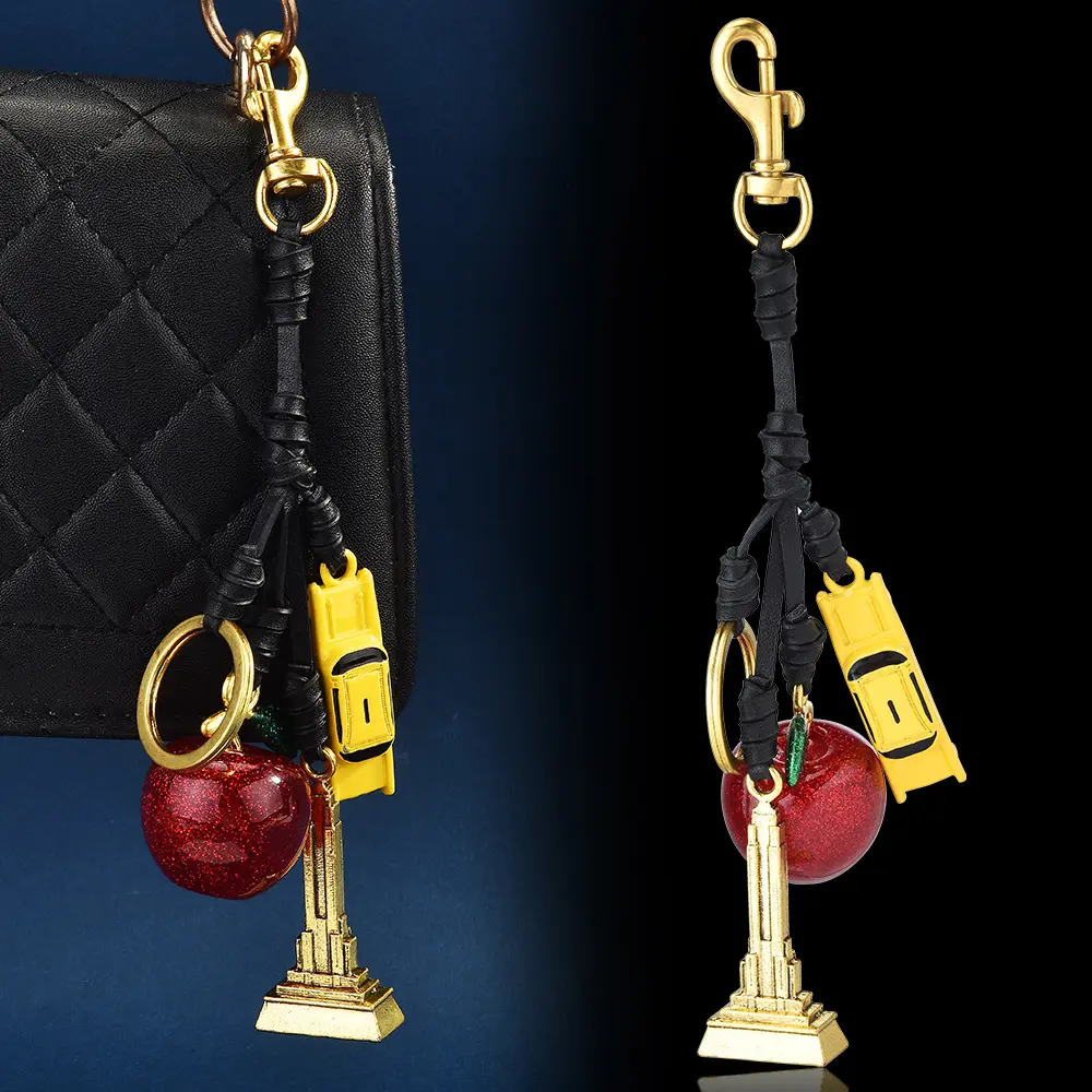 Keychain Cherry Bag Charms Purse，Key Chains Women Cute - Car key Accents for leather handbags，Adorable