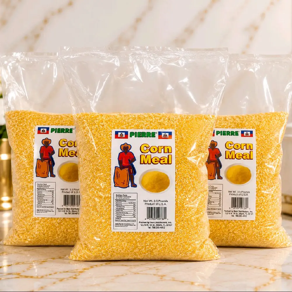 Corn Meal 3.5 Lb_Premium Yellow Cornmeal /Perfect for Haitian Mayi  Moulen, Porridge & Traditional Recipes