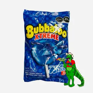 Bubbaloo Xtreme Blueberry Lollipop with Gum Inside 20 lollipops