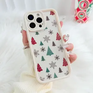 Merry Christmas Trees Pattern Phone Case,Decorative Phone Accessories Suitable for IPhone 17 Pro Max Case 11 12 13 14 15 16.QXB497.designer,case