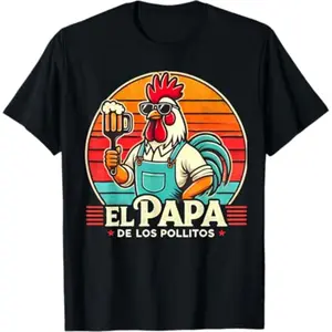 Funny “Little Chicks’ Potato” Rooster – Spanish Father’s Day T-Shirt