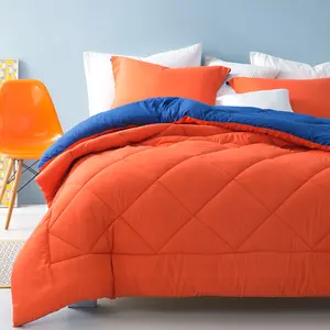 Blue/Orange Reversible Twin XL Comforter