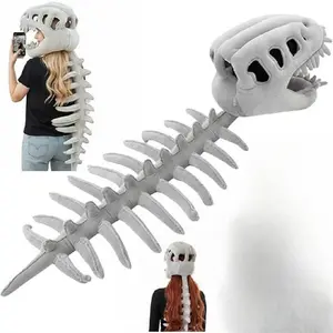 Wearable T-Rex Skeleton Dinosaur Model, Movable Joint Ornament, Home Decor for Living Room, Bedroom, Office, Christmas Gift, Stress Relief