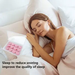 Reusable Silicone Earplugs Pack of 12, Waterproof Noise Cancelling, Soft Fit for Swimming and Sleep, Comfortable and Durable