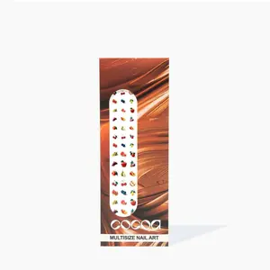 Juicy Fruit Nail Art Stickers 90-Piece Multi-Size Gel Decals for DIY Manicures & Nail Techs Hyper-Detailed Fruit Art 6mm 8mm 10mm UV Protective Coating