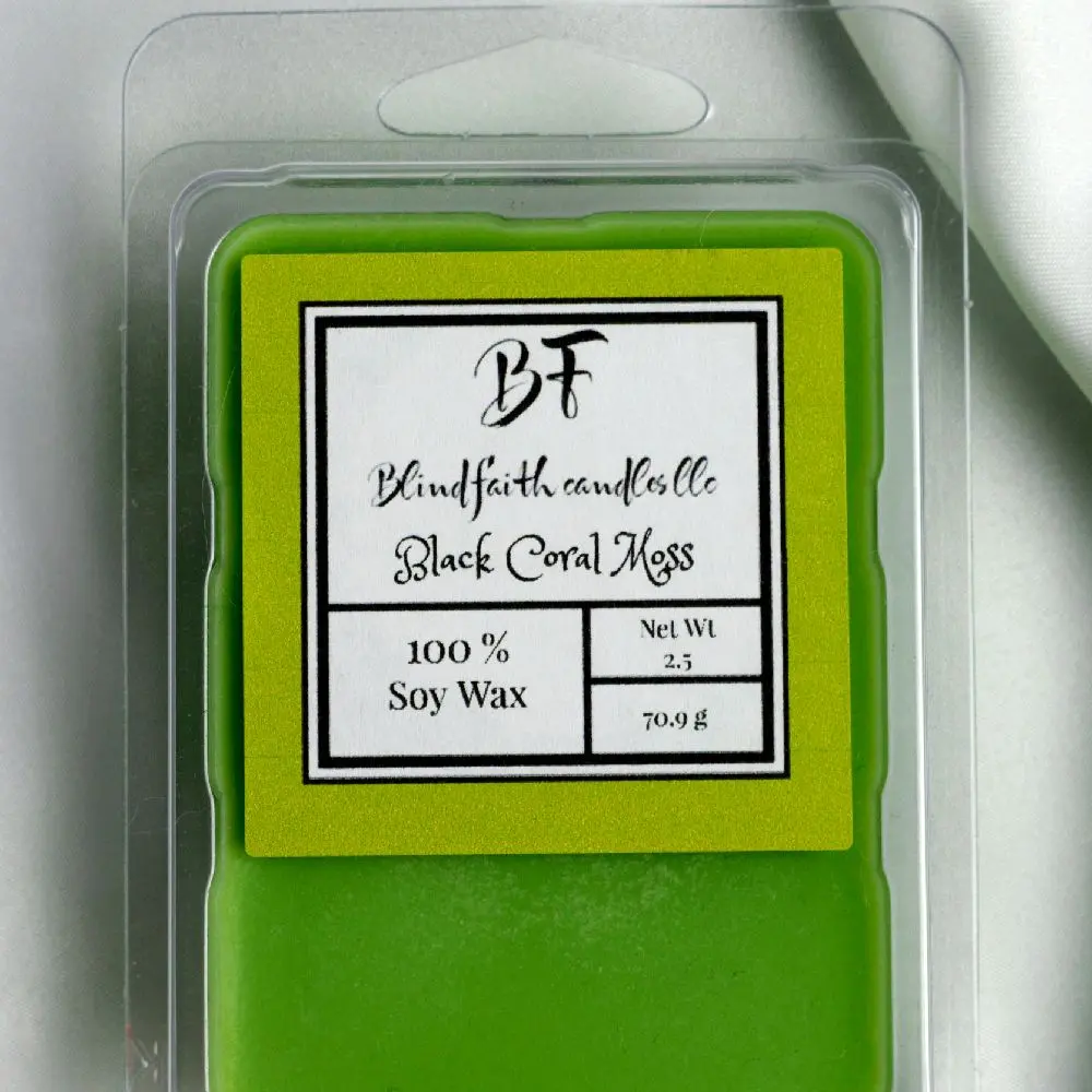 Black Coral Moss Soy Wax Melts - 70.9g - 100% Soy Wax - Candle & Decor
