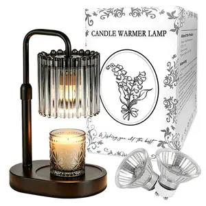 Flameless Convallaria Aroma Lamp, Adjustable Height Timing Control Home Decor Light, Includes 2 Bulbs, Safe Scent Lamp for Living Room Festive Party Gift, Includes Bulbs