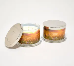 HomeWorx by Slatkin + Co. S/2 18oz Golden Hour Candles