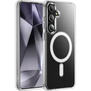 Entronix Galaxy S25 [Magnetic-Compatible] Crystal Clear - Sturdy Case Cover Protective Shockproof Wireless Protection Durable Dustproof