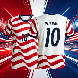 2026 USA National Home And Away 10# Short Sleeve Soccer Jersey Fans Version Breathable
