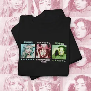 Powerpop Girls Tee, Charli xcx, Chappell Roann, Sabrinaa, Unisex Tee, Rare Find, Music Festival Shirt, Music lover Tee, Pop lovers