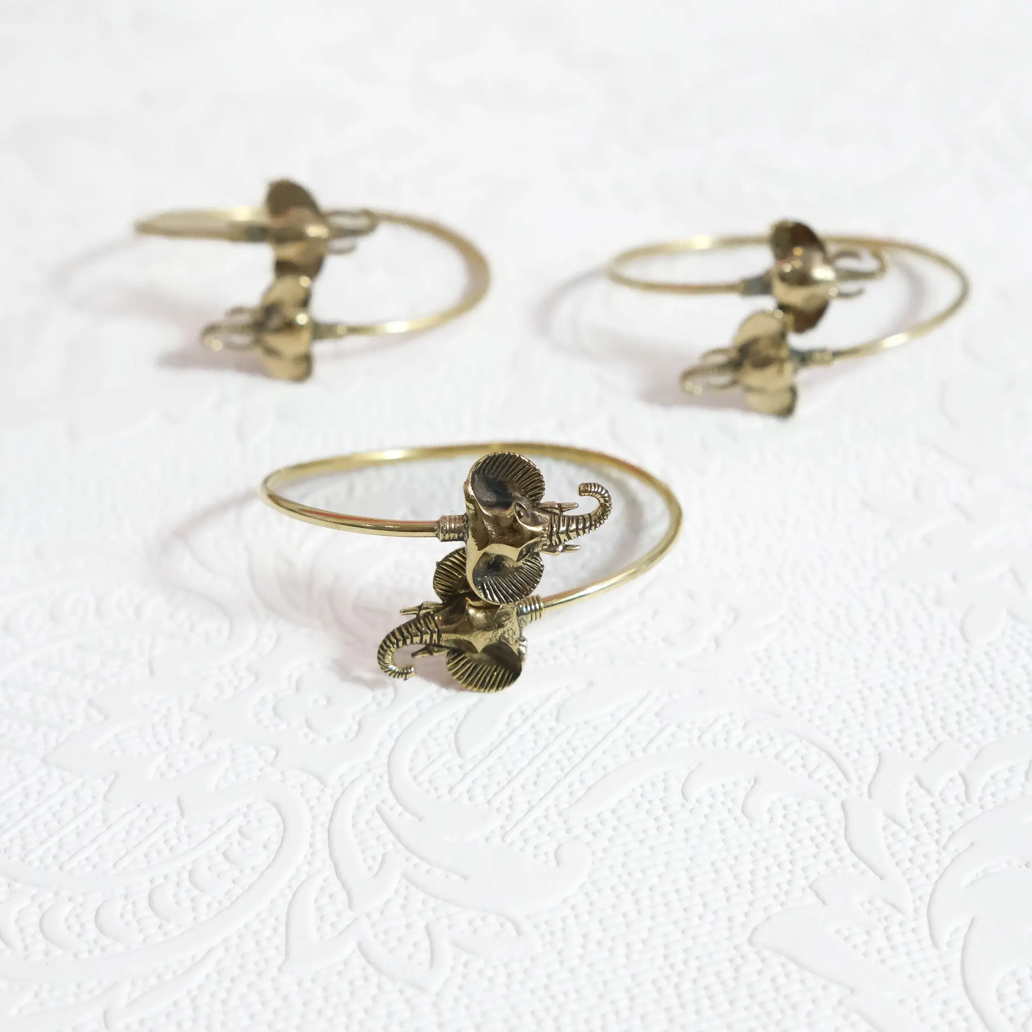 Boho Elephant Cuff Bracelet, Adjustable Tribal Bracelet, Handmade Festival Jewelry, Minimalist Bohemian Bangle, Vintage Gift